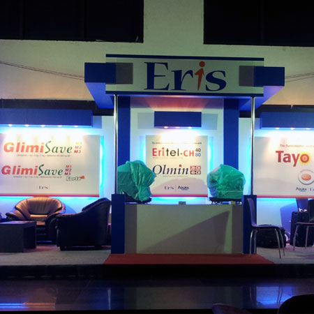 Stall Execution for ERIS LIFESCIENCES in APICON Conference.